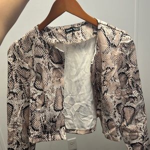 Snake printed Coat
